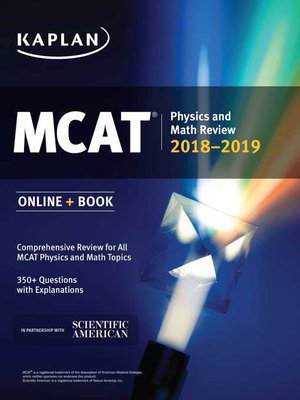 cover image of MCAT Physics and Math Review 2018-2019